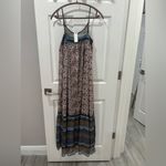Anthropologie Floreat Anja Maxi Dress with‎ Spaghetti Straps size Small NWT Blue Photo 5