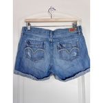 Levi's Jeans Shorts Juniors Size 9 Distressed Cuffed Cotton Blue Denim Photo 10