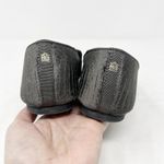 Birdies [] Starling Charcoal Gray Python Print Velour Slip On Loafer Flats Sz 6.5 Photo 4