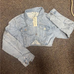 Triple Threads Jean Jacket Blue Size M Photo 0