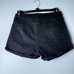 PacSun  Black Denim Shorts Lace-Up High Rise Super Stretch Shortie 26‎ Photo 1