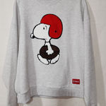 Snoopy Football player Sweatshirt women's medium Gray Photo 0