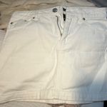 Forever 21 White Denim Skirt Photo 0