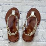 Michael Kors Plate Flat Thong in Pale Gold Photo 3