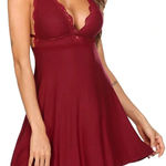 Avidlove New!! Women’s babydoll nightgown lingerie red Small Photo 1