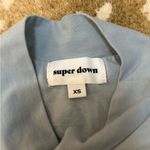 Super down revolve Earl grey blue high neck bodysuit women’s size XS Photo 6