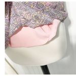 Ramy Brook Lula Paisley Print Sleeveless Keyhole Tie Back Top Blouse Pink Large Photo 9