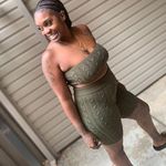 Women’s Olive Green Crochet Two Photo 0