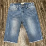 RETROPOLITAN Jean Shorts Womens Distressed Ripped Cut Off Blue Photo 0