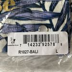 Free People Sandrine Rose by  R1027-Bali Hawaiin button up shirt blue size Large Photo 2