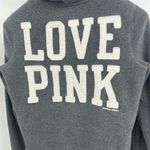 PINK - Victoria's Secret Victoria‎ Secret Pink Gray Full Zip Hoodie Jacket 
Sherpa Lining Pockets SP Photo 3