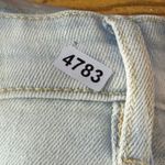 Embellish Distressed Ripped Denim Jeans White Stripe‎ Light Wash Womens Size 28 Blue Photo 13