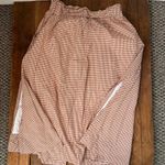 Everlane Women’s full Gingham plaid button front cotton maxi skirt size xl Photo 4