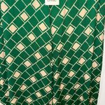 DIXIE GREEN BEIGE RETRO STYLE WIDE LEG PANTS MEDIUM Photo 5