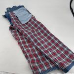 Gap *Vintage Y2K Loose Fit Plaid Flannel Lined Jeans Chore Worn Size 22 SHORT Photo 10