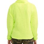 No Boundaries Nobo Neon Yellow Green Quarter Zip Sherpa XC Sz XS/XCH 1 LN Photo 0