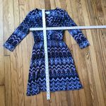 Monsoon  EUC Women's Black Multicolor Aztec Floral Dress Size 6 Photo 2