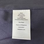 Talbots Tweed Blazer Blue White Fringe Trim Career Jacket Womens Size 2 Photo 4