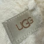 UGG  Disquette Suede Sheep Skin Slip On Closed Round Toe Platfrom Clog Slippers 8 Photo 4