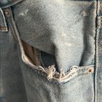 Universal Threads Universal Thread Faded Blue Frayed Jean Button FlyShorts Women’s Size 8 Photo 3