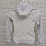 Tangerine - Gray white stripped cotton blend zip up Hoodie Size Small Photo 4