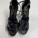 Lulus Shoes Womens Size 8 Black Sivan Platform Strappy Block Heel Evening Party Photo 3