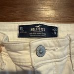 Hollister  white high-rise super skinny ripped jeans Photo 3