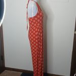 Forever 21  Coral Floral Halter Jumpsuit Size Large Photo 3