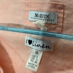 Malvin Hamburg Germany peach Linen Shirt Dress Size: M Size M Photo 2
