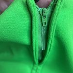 60s Vintage Handmade Lime Green Wide Leg Flare Jumpsuit Medium Photo 9