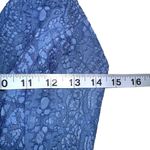 ASOS NWOT  Design Blue Lace Plunge Midi Lace Up Back Dress US 4 Photo 6