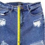 American Bazi Distressed High Rise Straight Leg Jeans Size 13 Juniors Photo 3