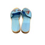 Karl Lagerfeld Caine Studded Espadrille Sandals BALTIC BLU Size 6.5 New Photo 2