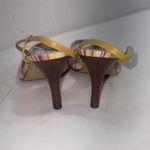 Bandolino Vintage  Striped Y2K Leather Slingback Point Toe Pumps 9M Photo 10