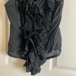 Elegant Black Ruffled Women's Top xS Photo 4