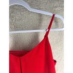 Norah Womens Tops Size M‎ Red Chiffon V Photo 2