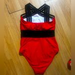 Amazon Red and Black ladies Medium Swimwear Photo 2