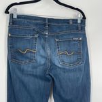 7 For All Mankind  Women's Blue Dark Wash Roxanne Mid Rise Slim Leg Jeans Size 30 Photo 8