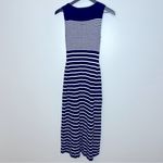 A New Day Striped Sleeveless Linen Blend Knit Sweater Midi Dress Size M Photo 2