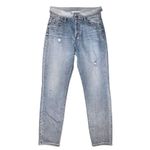 Pistola  Nico Light Blue Distressed High Rise Mom Jeans Photo 4