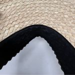 Free People Black and Tan Woven Straw Sun Visor Hat OS Photo 6
