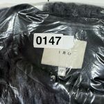 IRO  38 US 4 Lina Knit Gray Wool Blend Leather Trim Moto Jacket Women’s Open Knit Photo 13