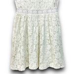 Altar'd State  White Lace Dress Sleeveless Fit and Flare Scoop Neck Size Medium Photo 2