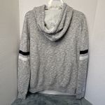 Hollister California Hoodie Women M Gray Pullover Sweatshirt Striped Sleeve Photo 3