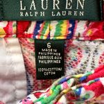 Ralph Lauren Lauren Red Paisley Print Shorts Size 6 5 inch Inseam Beach Resort Photo 2