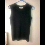 Philosophy  black sleeveless light weight sweater sz S Photo 6