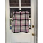 Talbots  Pink Gray Black Dreamy Plaid Wool-Blend A-Line Skirt Sz 14 Side Zip Photo 6