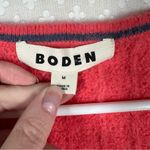 Boden Coral Pink Wool Blend Button Up Eyelet Cardigan Size M Photo 2