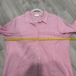 Riders By Lee  Pink and White Striped Shirt size XL long sleeve button up Photo 11