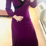 Badgley Mischka purple beaded trim maxi dress Photo 3